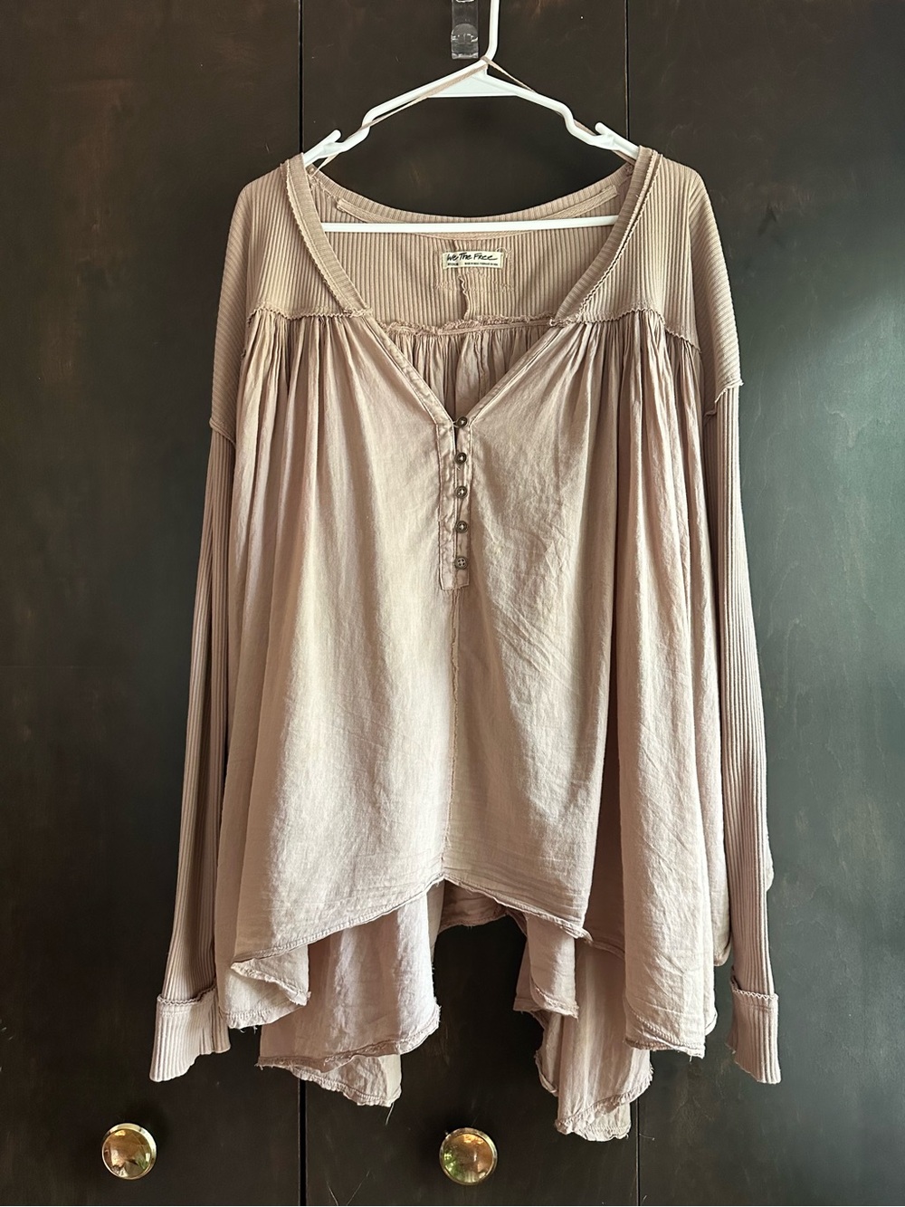We The Free Long-Sleeve Button Henley Top